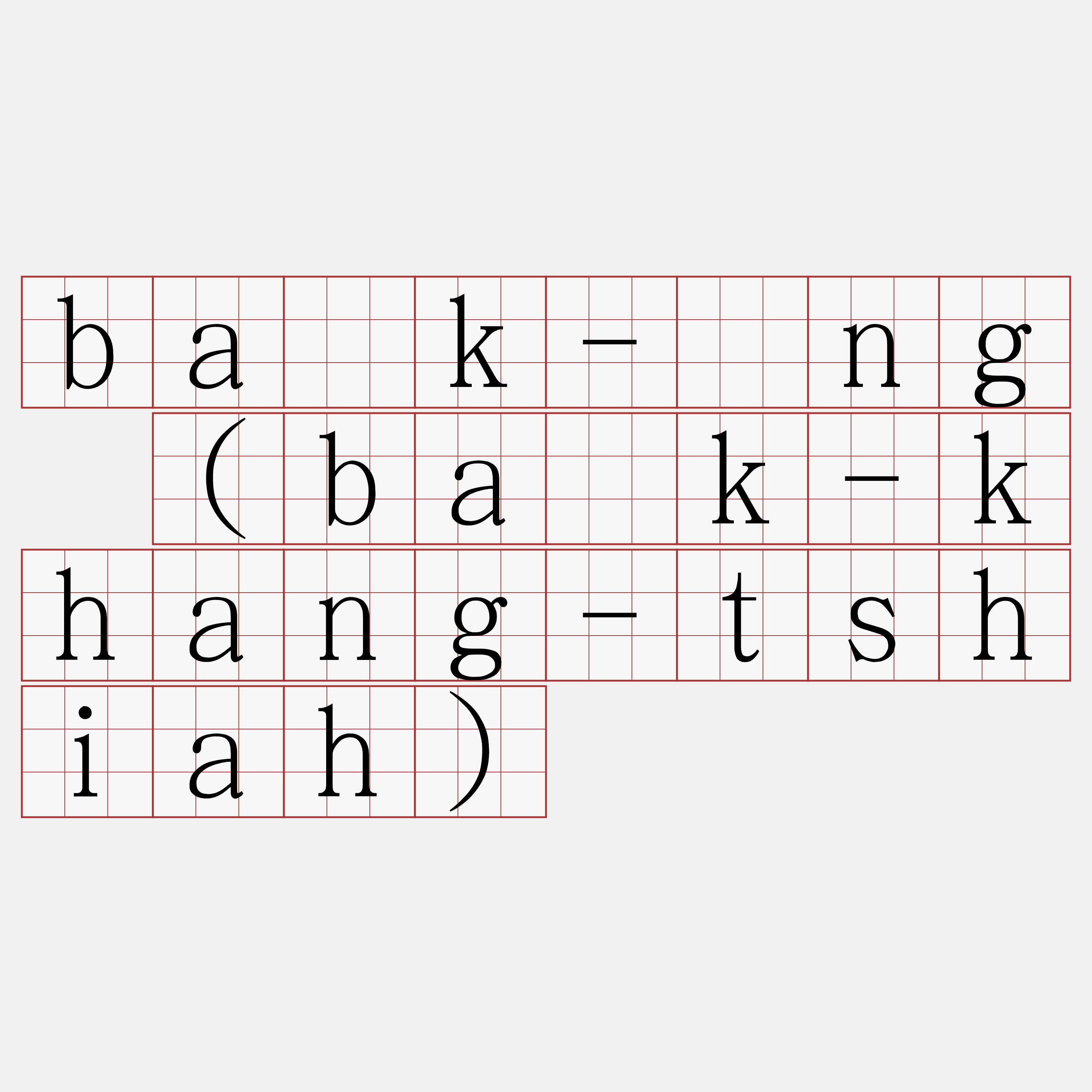 ba̍k-âng (ba̍k-khang-tshiah)